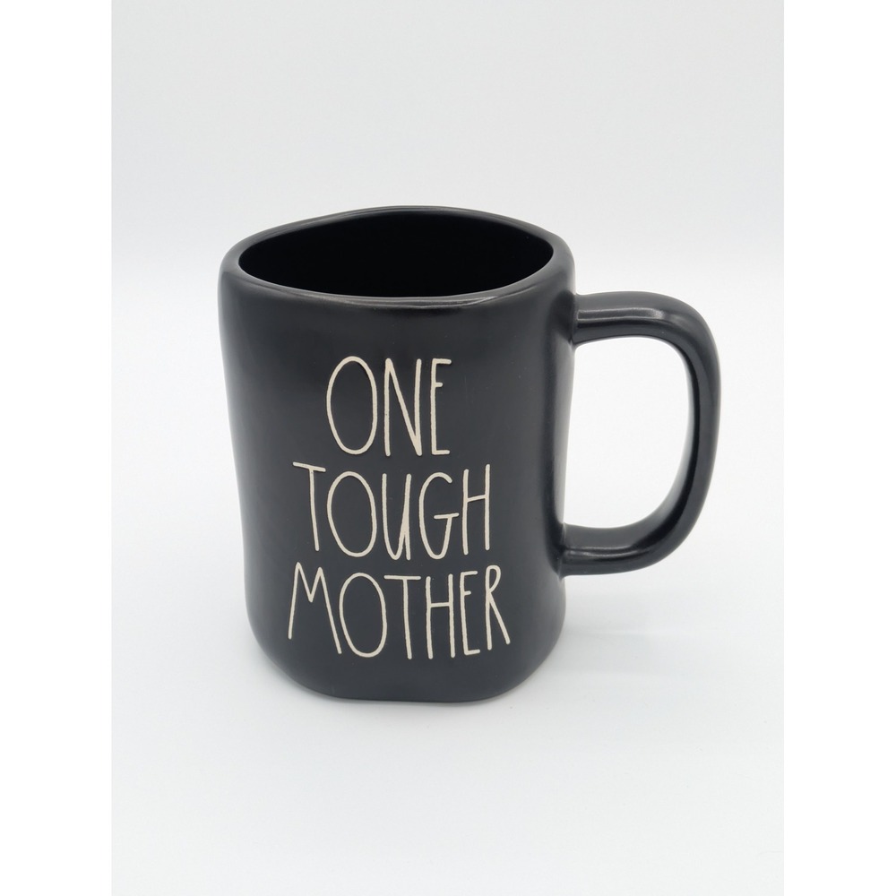 Rae Dunn Mug Large Black One Tough Mother Farmhouse Coffee Cup